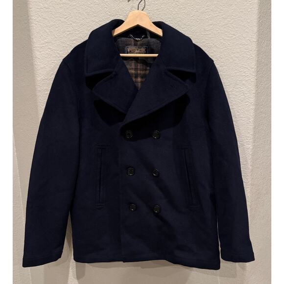 Pendleton Men’s Oslo Wool Double Breasted Pea Coat Size Large - Picture 9 of 9
